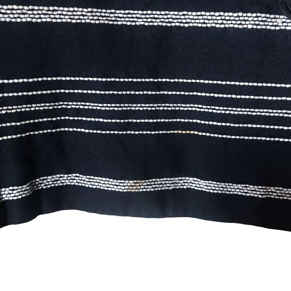 H&W Size 18 Waist Length Blazer Jacket Women's Black With Gray Strips Career - Picture 10 of 15